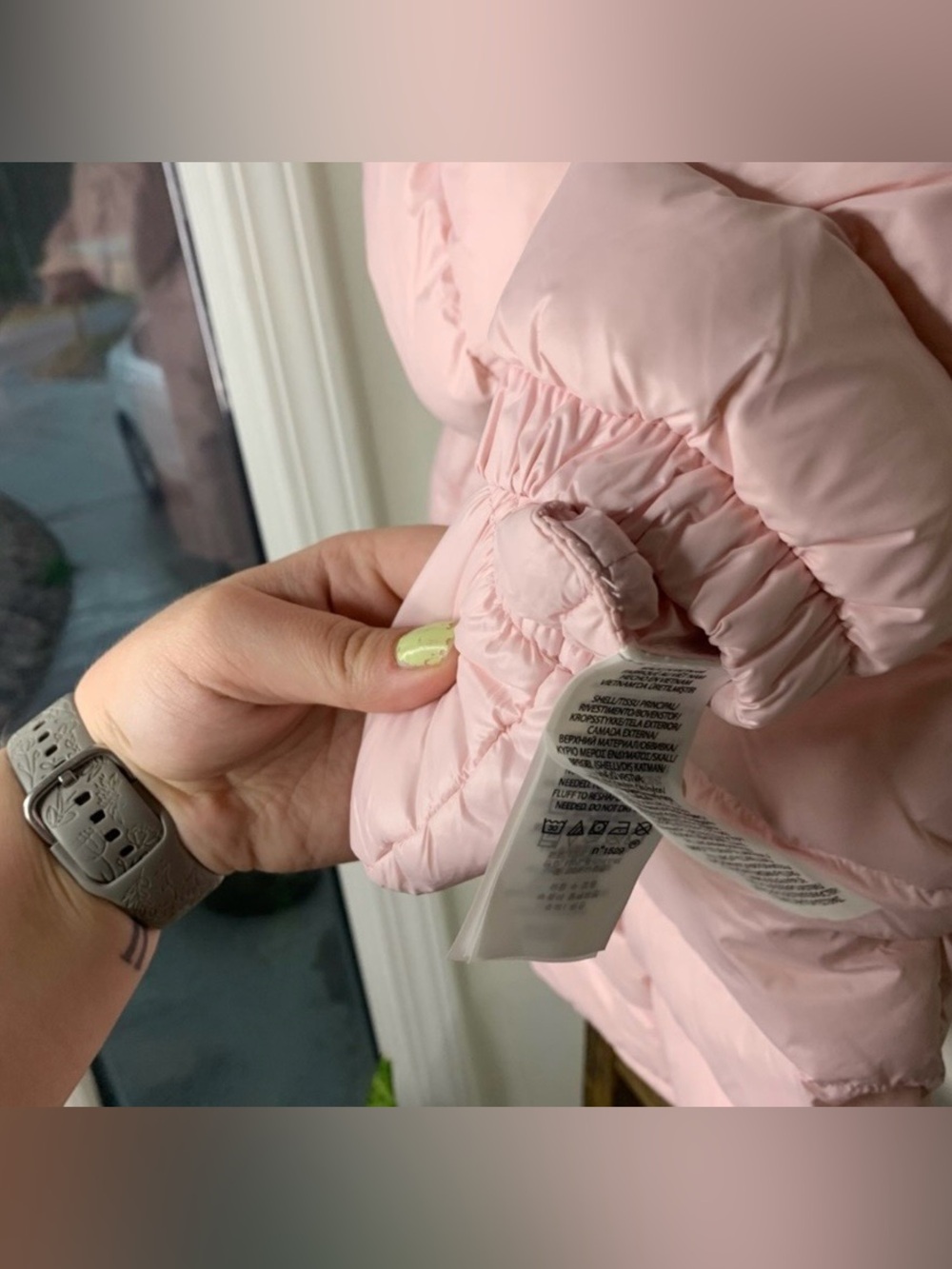 Ralph Lauren Pink Quilted Puffer Jacket, Pants & Mittens Set - Picture 4 of 5